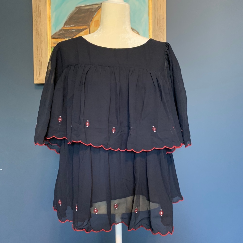 Loft fall blouse sz L *NWOT